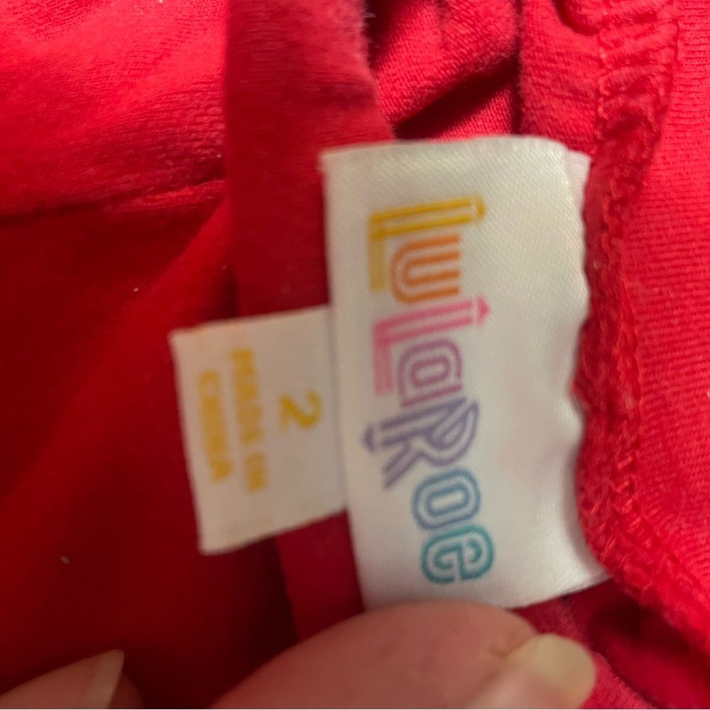 Lularoe Kids Biker Shorts - Kids Size 2 - Picture 3 of 4